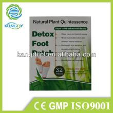 Chinese factory 100% Natural herbal korea gold bamboo vinegar detox foot patch