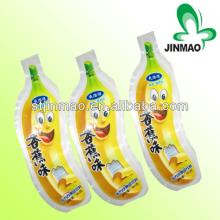 Banana shape packaging jelly sachet bag for promotional