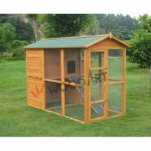 Wooden easy clean large chicken coops with nesting box