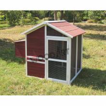 Easy clean waterproof wooden chicken coop with nesting box