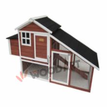 Outdoor large  easy - clean ing  chicken   coop  with run