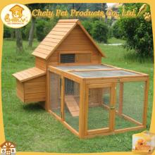 Big Outdoor Cheap Wooden House For Chicken With Wire Run