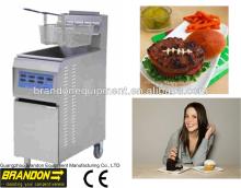CE approved double basket gas deep fryer computer control model