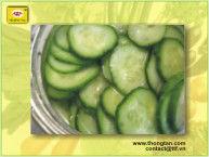  Pickled   slice  cucumbers in glass jar by thongtanfood