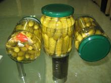 Pickled cucumber 3-6cm (2 row)