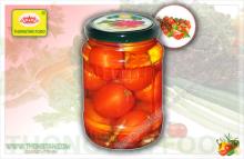 Pickled tomato in jar / Pickled big tomato / Tomato vinegar