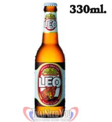 LEO Beer Glass Bottle 330ml Thailand Standard Lager Beer