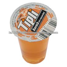 TIPLI Peach flavoured Vodka in a 40ml PP dram
