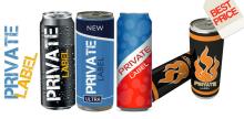 Energy Drink Privat Label 250 ml, 500 ml