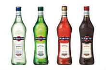 Martini Bianco, Rosso and Extra Dry Vermouth