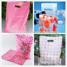Lady's fashionable corn starch biodegradation die cut plastic bag