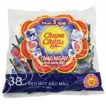 Chupa chups Color Lollipops 380g 38pcs