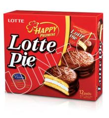 Bibica Lotte Pie Cake Box 30Gx12Pcs