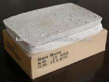 GUM BASE FOR CHEWING GUM WITH 45% ASH CONTENT