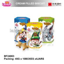  LANTOS  45G CHOCOLATE/STRAWBERRY CREAM FILLED BISCUIT
