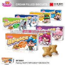 LANTOS 16G BEAR SHAPED CREAM FILLED BISCUIT