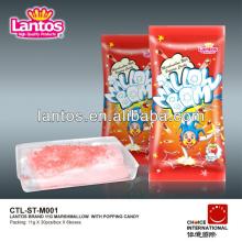 lANTOS BRAND 11g strawberry popping candy with marshmallow