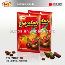 10g halal chocolate coated gummy candy