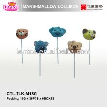 18g animal shaped lollipop candy floss