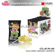 LANTOS BRAND 10G COLA POPPING CANDY WITH LOLLIPOP