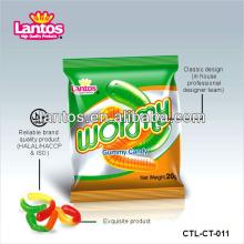 LANTOS brand 20g Halal Gummy Worm Candy