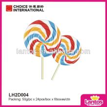 LANTOS 50g Most Colorful Big Round Lollipop Candy