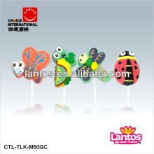 LANTOS BRAND cute insect shape marshmallow lollipop