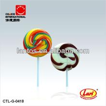 LARI BRAND 15g colourful round swirl lollipop candy