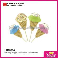 LANTOS BRAND 60G ICE CREAM SHAPE HARD COLORFUL LOLLIPOP CANDY