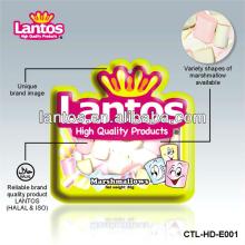 LANTOS BRAND 80g colored halal decorated mini twist marshmallow