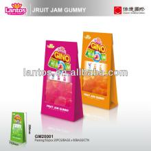 LANTOS brand berry shaped fruity flavor jam filled gummy candy