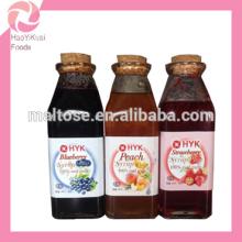 natural varity of fruit flavored syrup with pulp