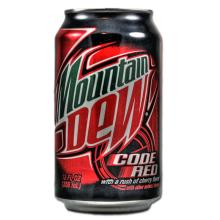 MOUNTAIN DEW CODE RED SODA DRINK