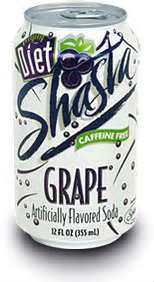 Shasta Diet Grape Soda