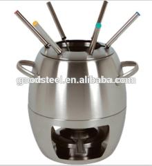 Classical high quality stainless steel fondue set