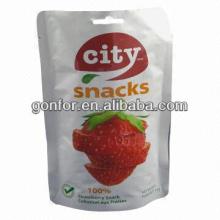 Stand-up Zipper Tea Bag with Bottom Gusset, Waterproof and Recyclable