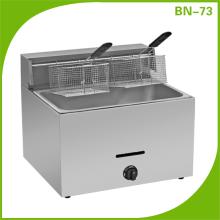 stainless steel counter top gas fryer BN-73 ( fryer series)