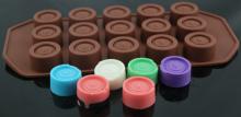 Flexible 15-Cup DIY Professional Chocolate Bar Molds
