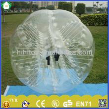 HI 1.00mm PVC giant bubble ball football,bumper ball for kids