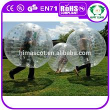 HI CE High Quality PVC/TPU bubble football ball,crazy loopy ball,soccer zorb ball