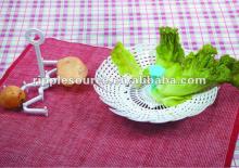 Microwavable  Plastic  PP material BBQ roast Potato rack with 4 feet