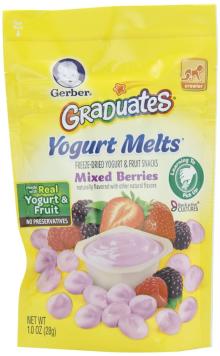 Gerber Graduates Yogurt Melts Mixed Berry 1 Ounce (Pack of 7)