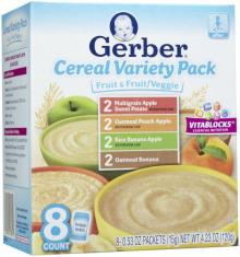 Gerber 2nd Foods Baby Cereal - Variety Pack - 4.23 oz - 8 pk
