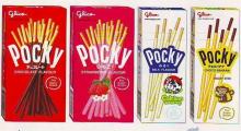 chocolate biscuit stick coated strawberry and various flavor "Pocky"
