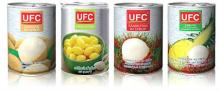 canned fruit juice "UFC" good quality and various flavor