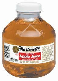 Martinellis 100% Pure Unfiltered Apple Juice 1500ml glass bottle