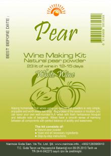 Pear Wine Making Kit
