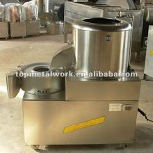 Stainless steel potato peeling and slicing machine