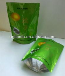 plastic stand up tea bag foil laminated tea bag/pouch tea bags