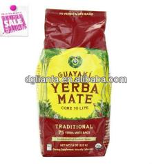 Bottom gusseted Plastic bag for Traditional Mate Tea bags/ pouchs